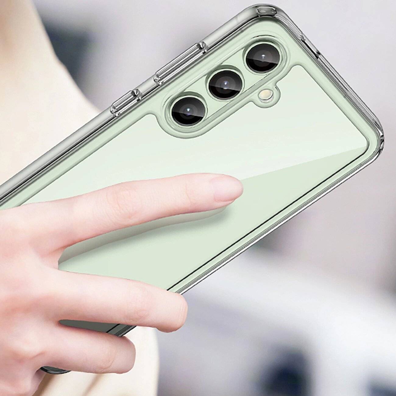 Outer Space Case Silikonhülle Gelrahmen Samsung Galaxy S24 FE – transparent