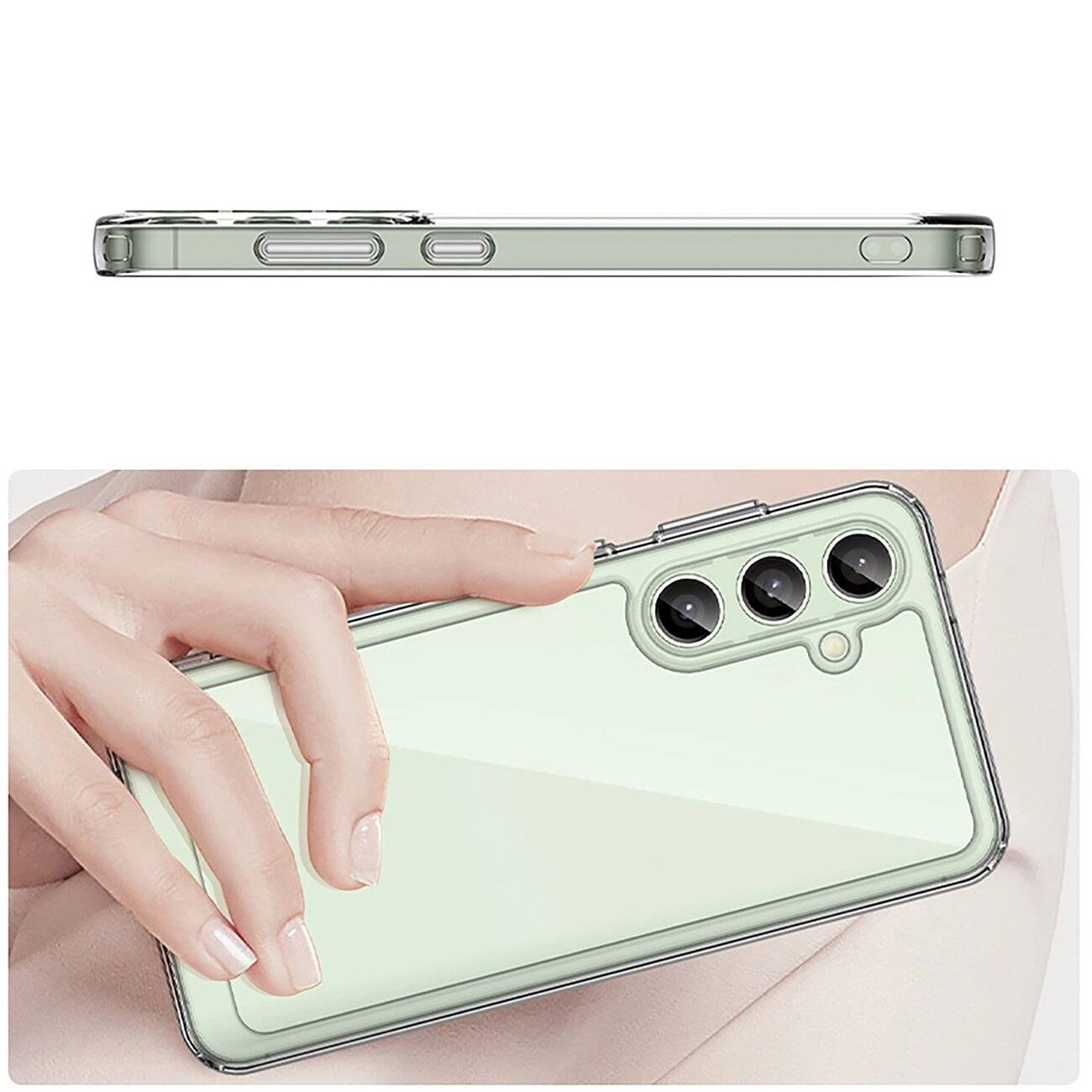 Outer Space Case Silikonhülle Gelrahmen Samsung Galaxy S24 FE – transparent