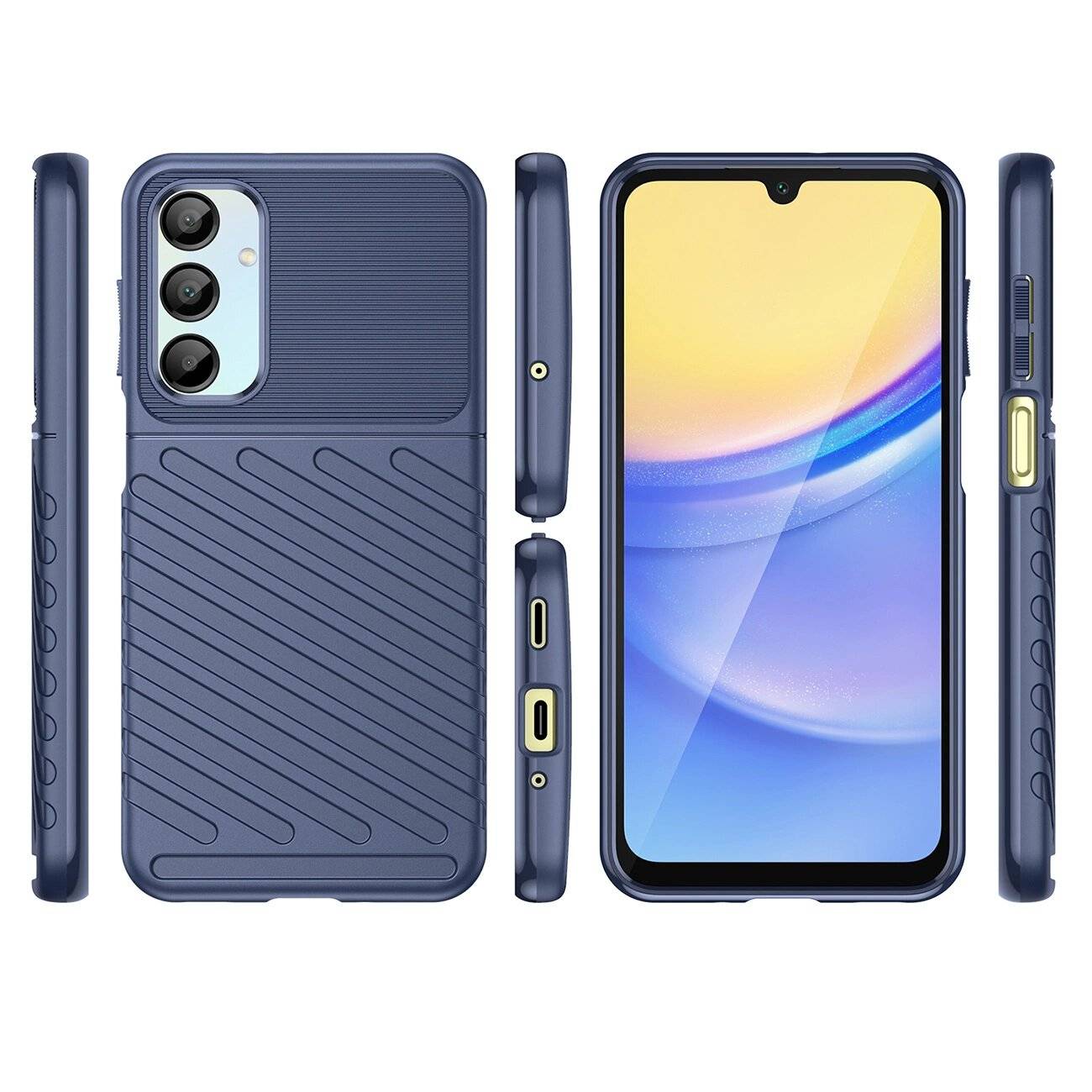 Thunder Case Samsung Galaxy A26 Silikon Panzerhülle - Blau