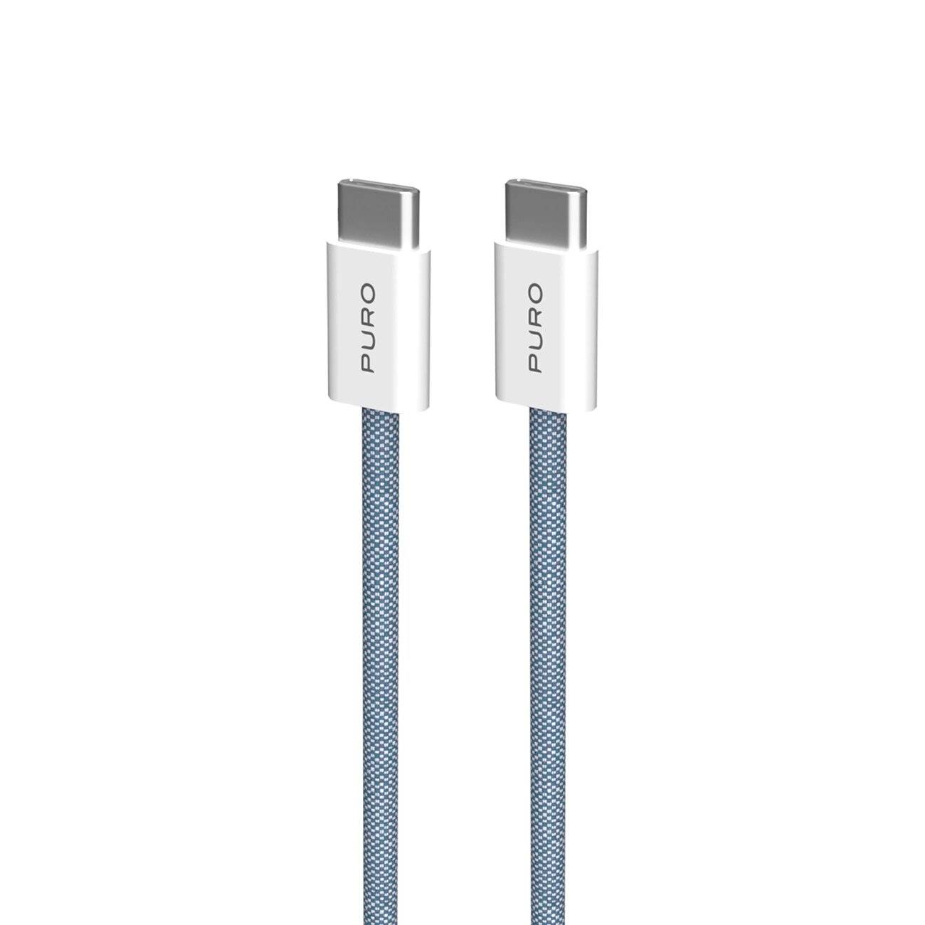 Puro Fabrik 60W USB-C – USB-C-Kabel 1,5 m blau