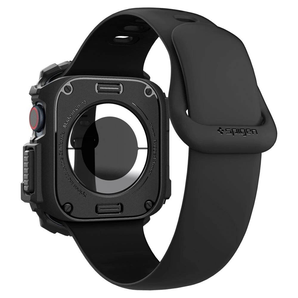 Spigen Rugged Armor Hülle Apple Watch 10 46 mm – Schwarz