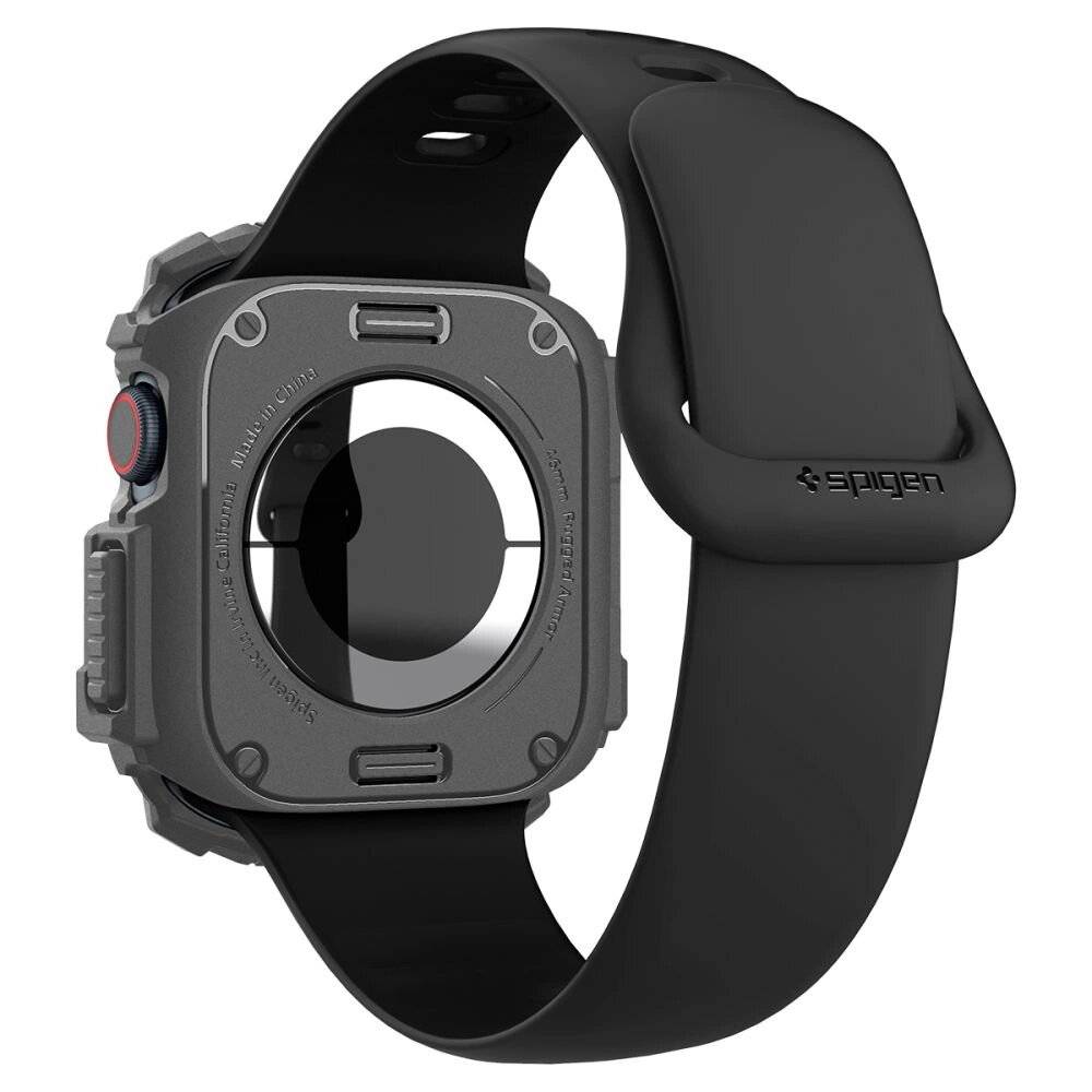 Spigen Rugged Armor Hülle Apple Watch 10 46 mm – Grau