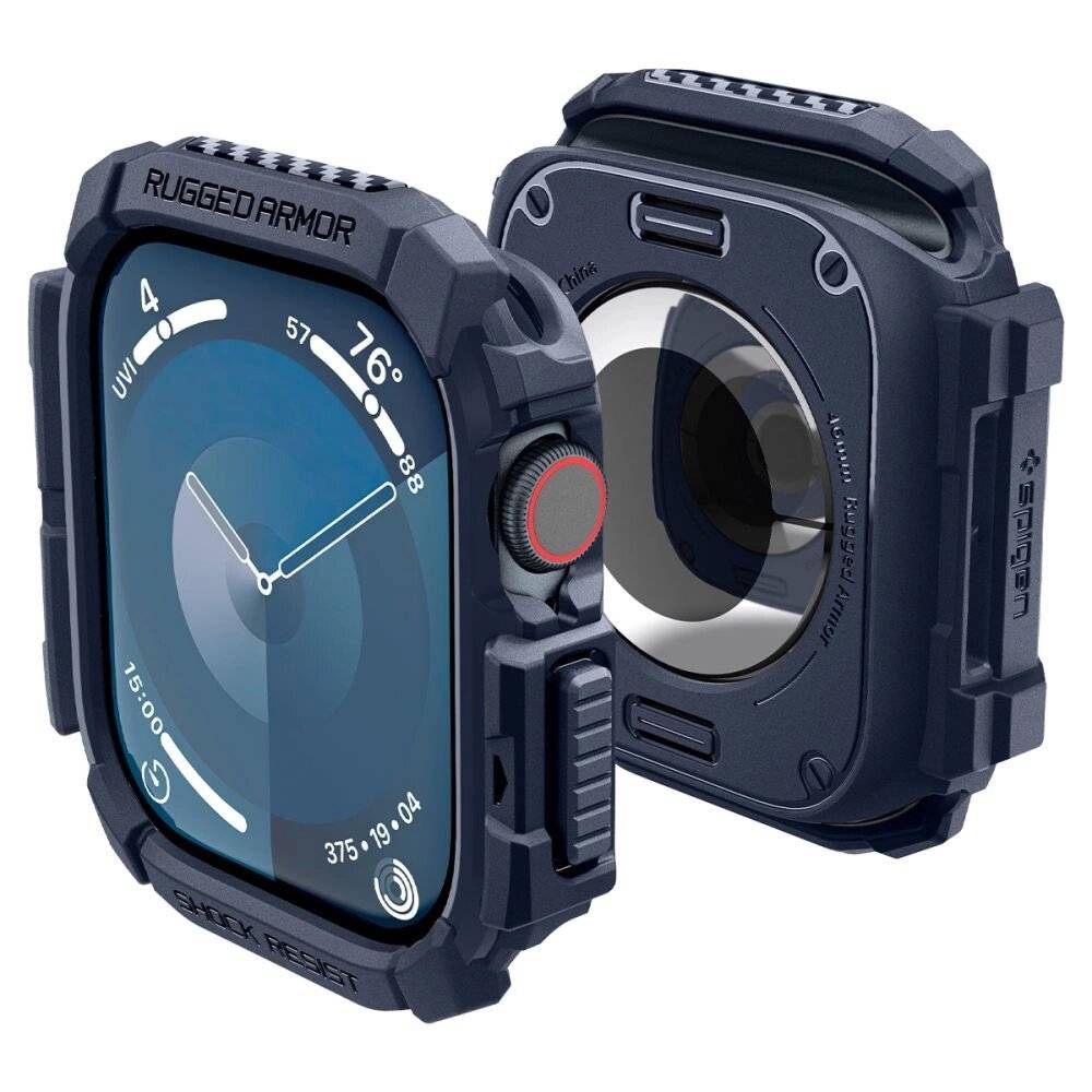 Spigen Rugged Armor Hülle Apple Watch 10 46 mm – Marineblau