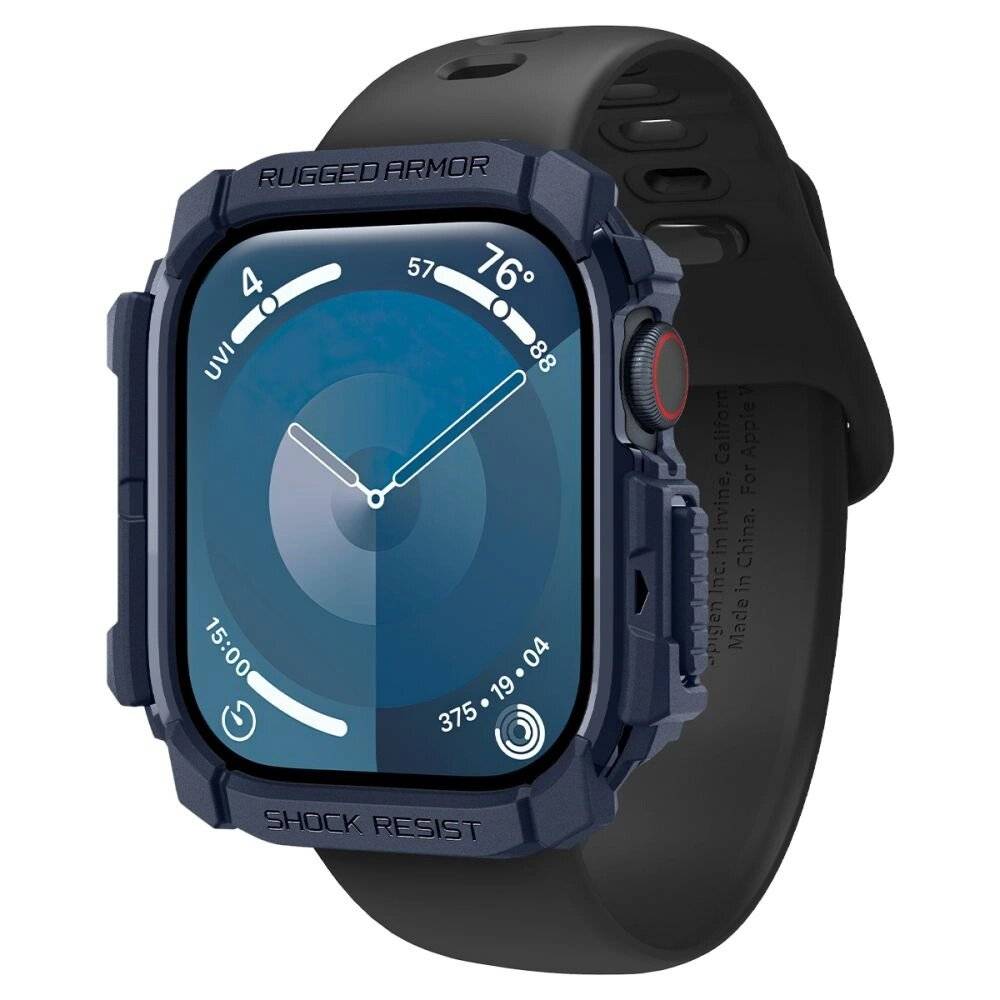 Spigen Rugged Armor Hülle Apple Watch 10 46 mm – Marineblau