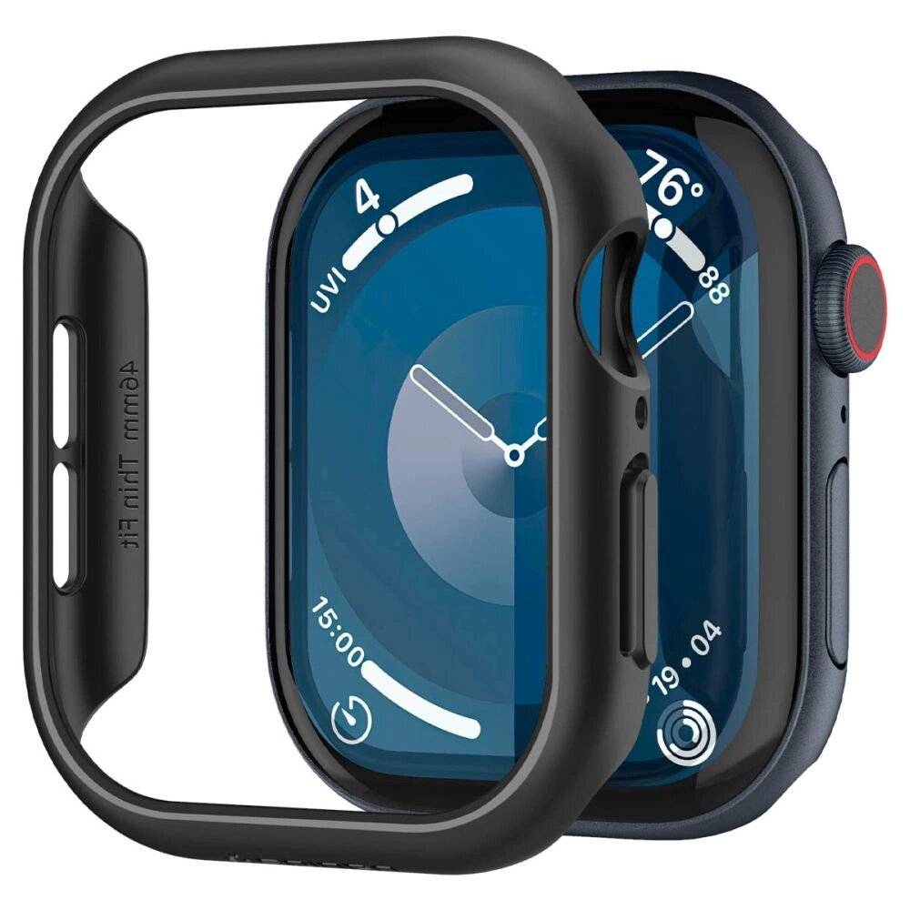 Spigen Thin Fit Gehäuse Apple Watch 10 46 mm – Schwarz
