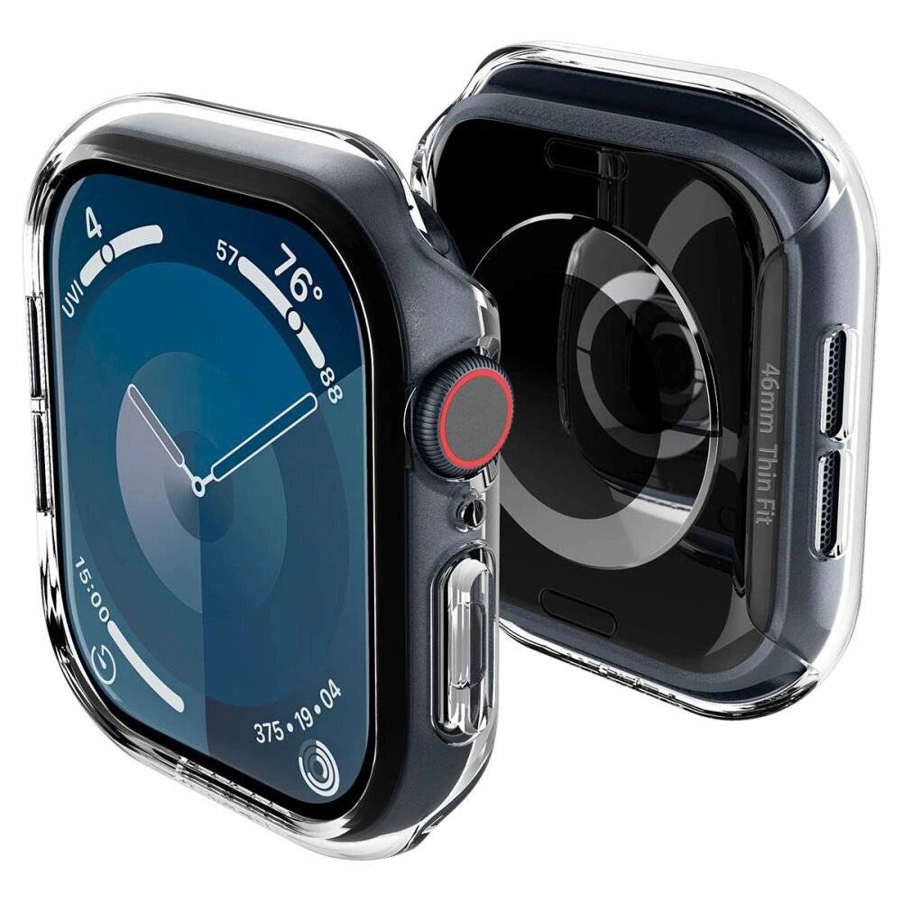 Spigen Thin Fit Hülle Apple Watch 10 46 mm – transparent