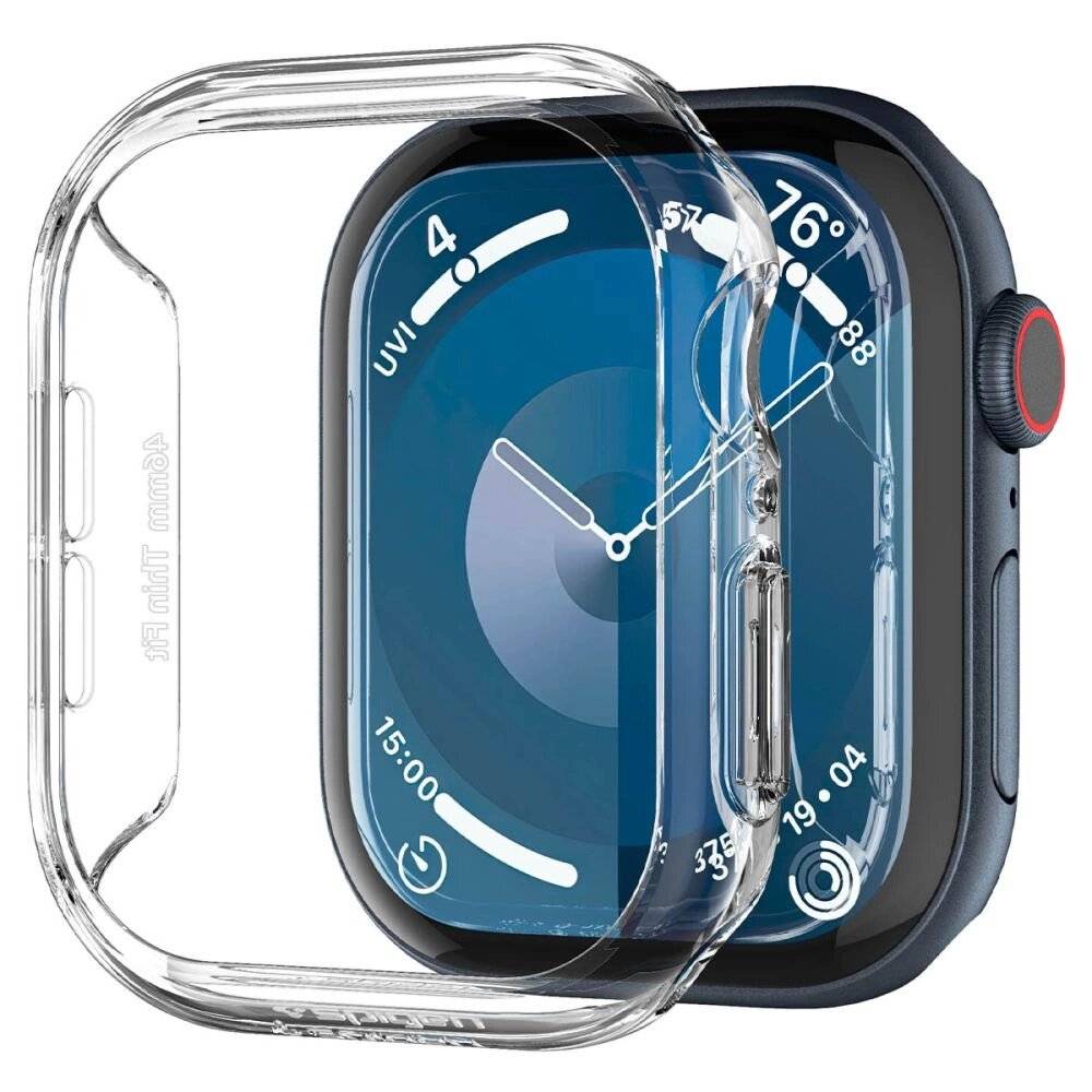 Spigen Thin Fit Hülle Apple Watch 10 46 mm – transparent