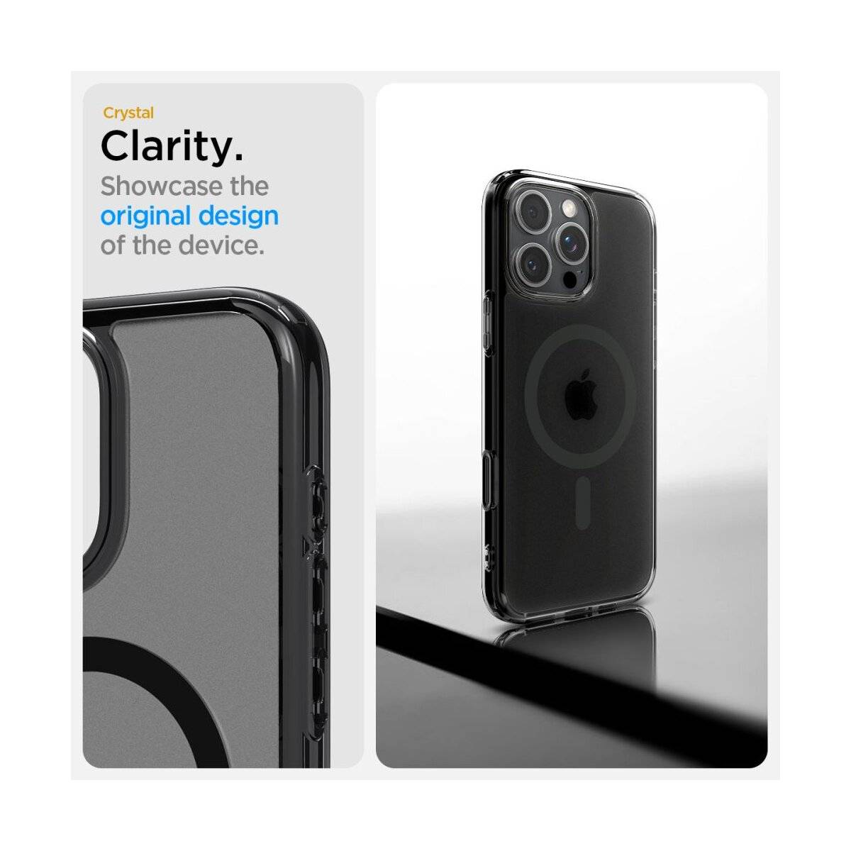 Crystal Clarity. Präsentieren Sie das originale Design des Geräts.