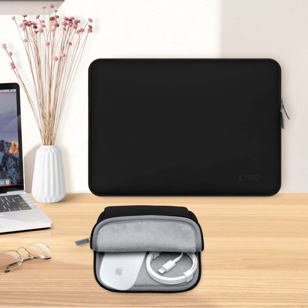 Tech-Protect Neoslim 13-14″ Laptoptasche - Schwarz