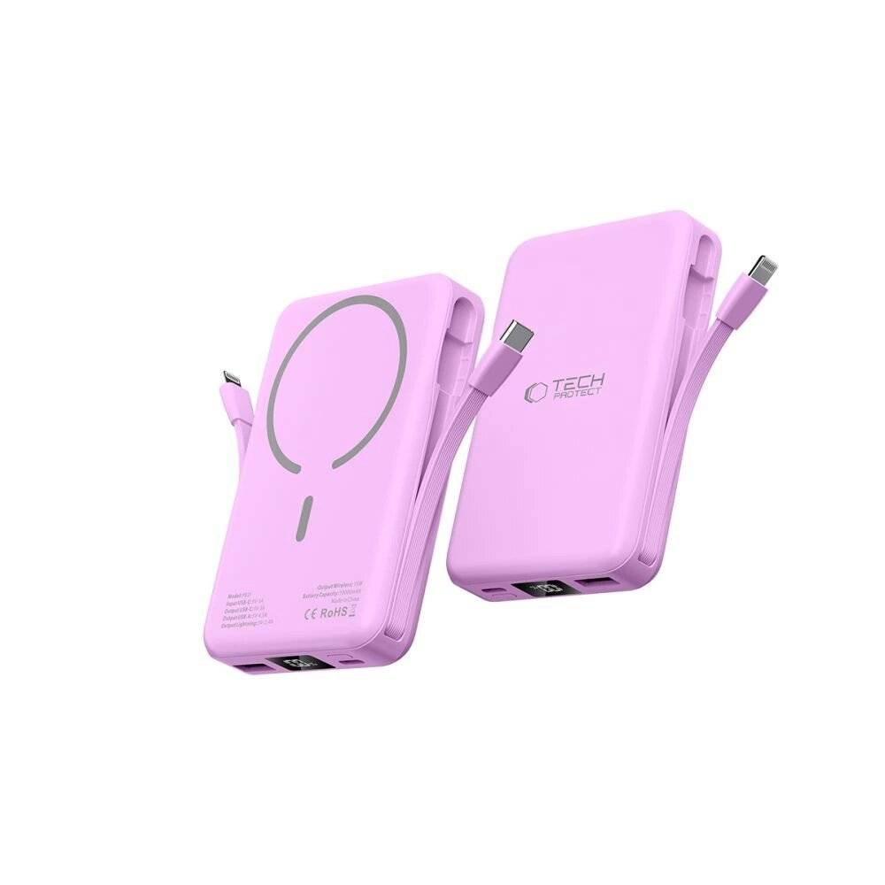 Powerbank Tech-Protect PB31 MagSafe 10000mAH - lila