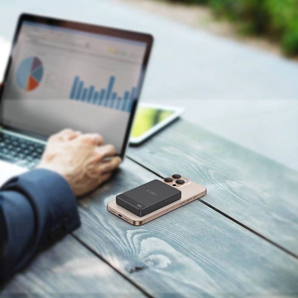 Powerbank Tech-Protect PB33 LifeMag MagSafe 5000mAH - schwarz