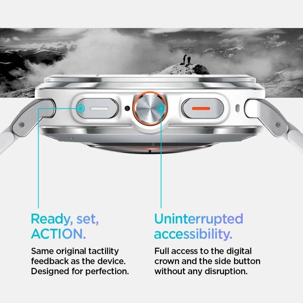 Spigen Modern Fit Band-Armband Samsung Galaxy Watch Ultra 47 mm – Silber