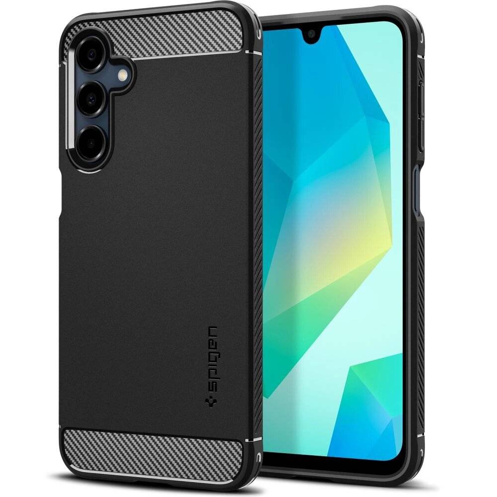 Spigen Rugged Armor Hülle Samsung Galaxy A16 4G / 5G - Schwarz