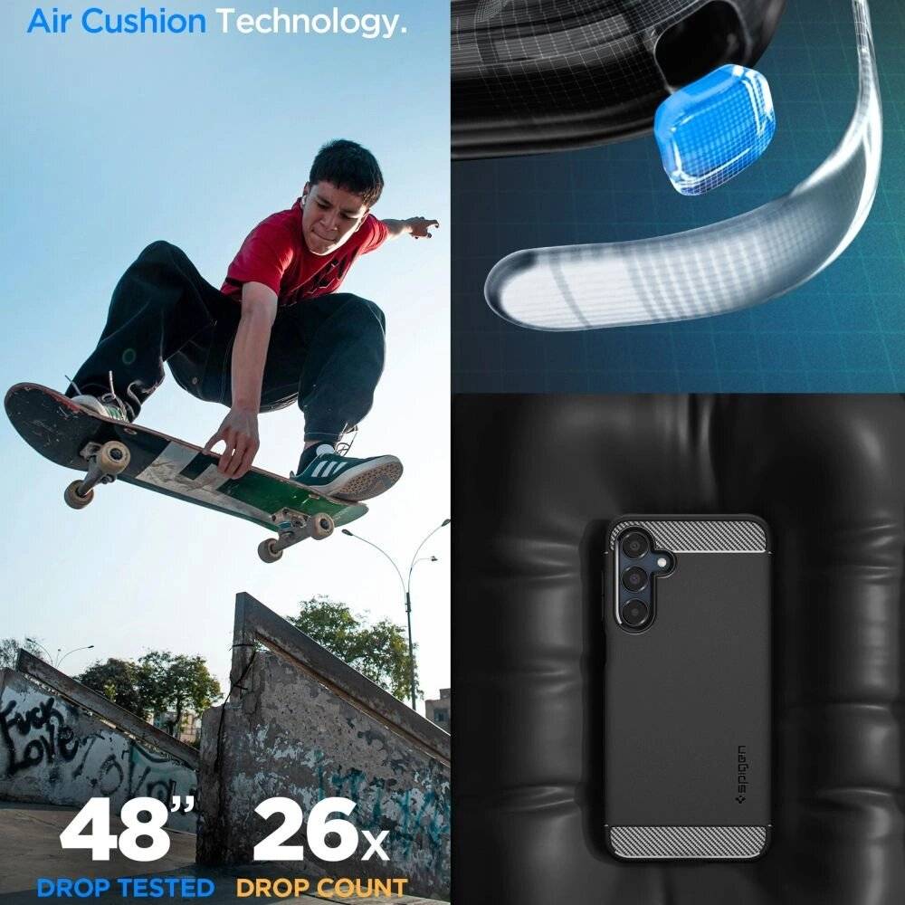 Spigen Rugged Armor Hülle Samsung Galaxy A16 4G / 5G - Schwarz