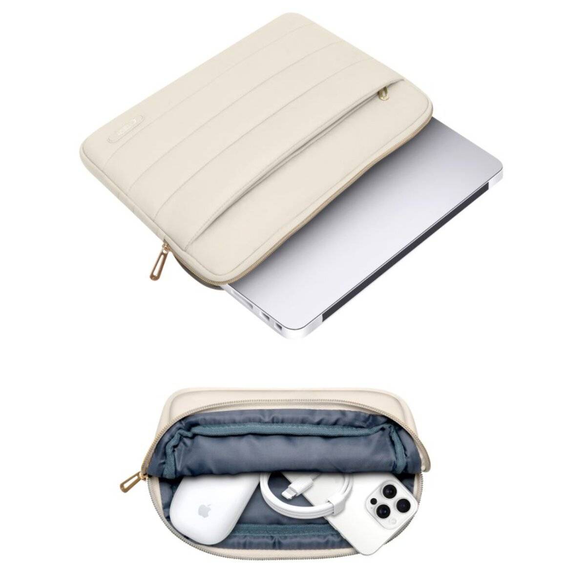 Laptoptasche 13-14 Tech-Protect Puffy - Beige