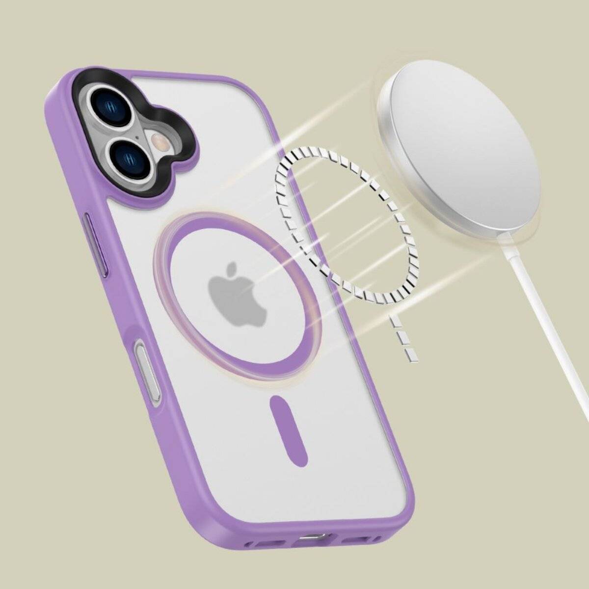 Tech-Protect MagMat MagSafe iPhone 16 Hülle – Lila