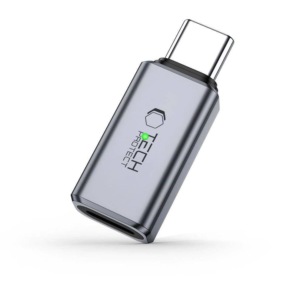 Tech-Protect UltraBoost Typ-C-auf Lightning -Adapter – Grau