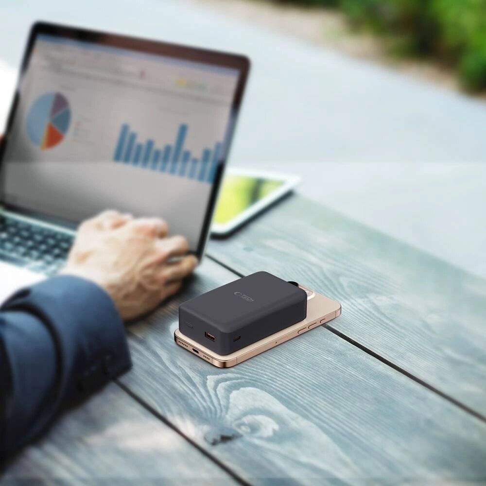 Powerbank Tech-Protect PB12 LifeMag MagSafe 20000MAH - schwarz