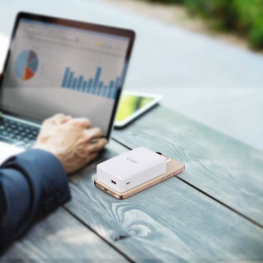 Powerbank Tech-Protect PB12 LifeMag MagSafe 20000MAH - weiß