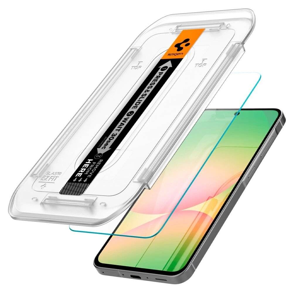 Spigen Glas.tR EZ Fit gehärtetes Glas Samsung Galaxy S24 FE 2 Stück