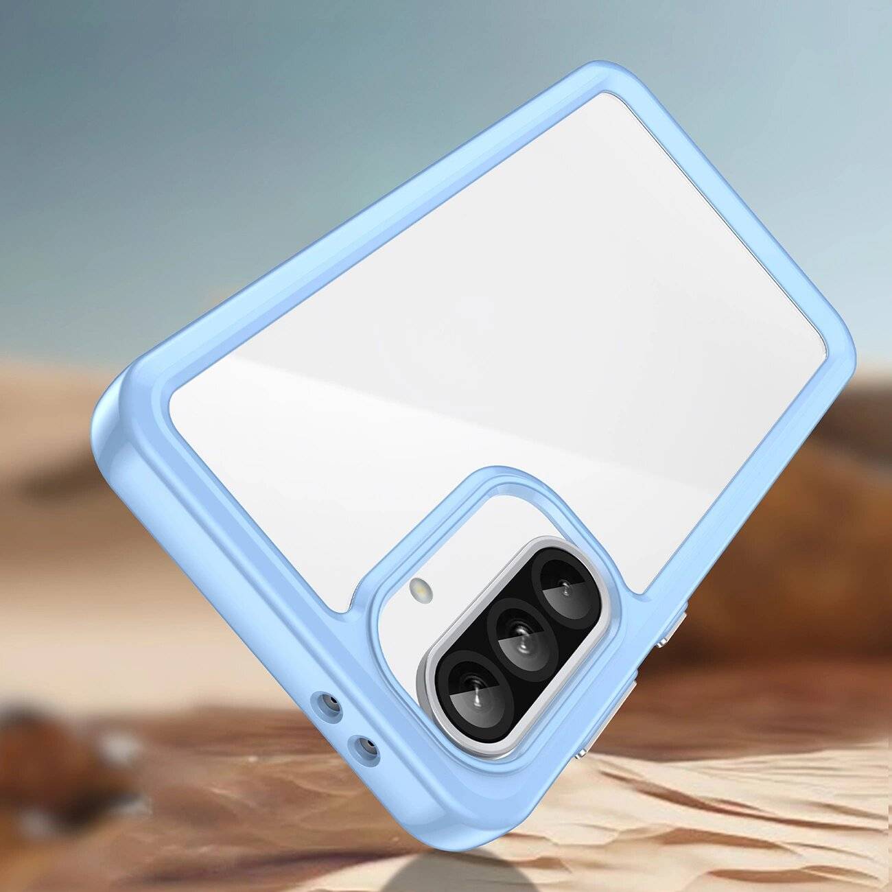 Outer Space Hülle Samsung Galaxy A26 Cover Flexiblem Rahmen - Blau