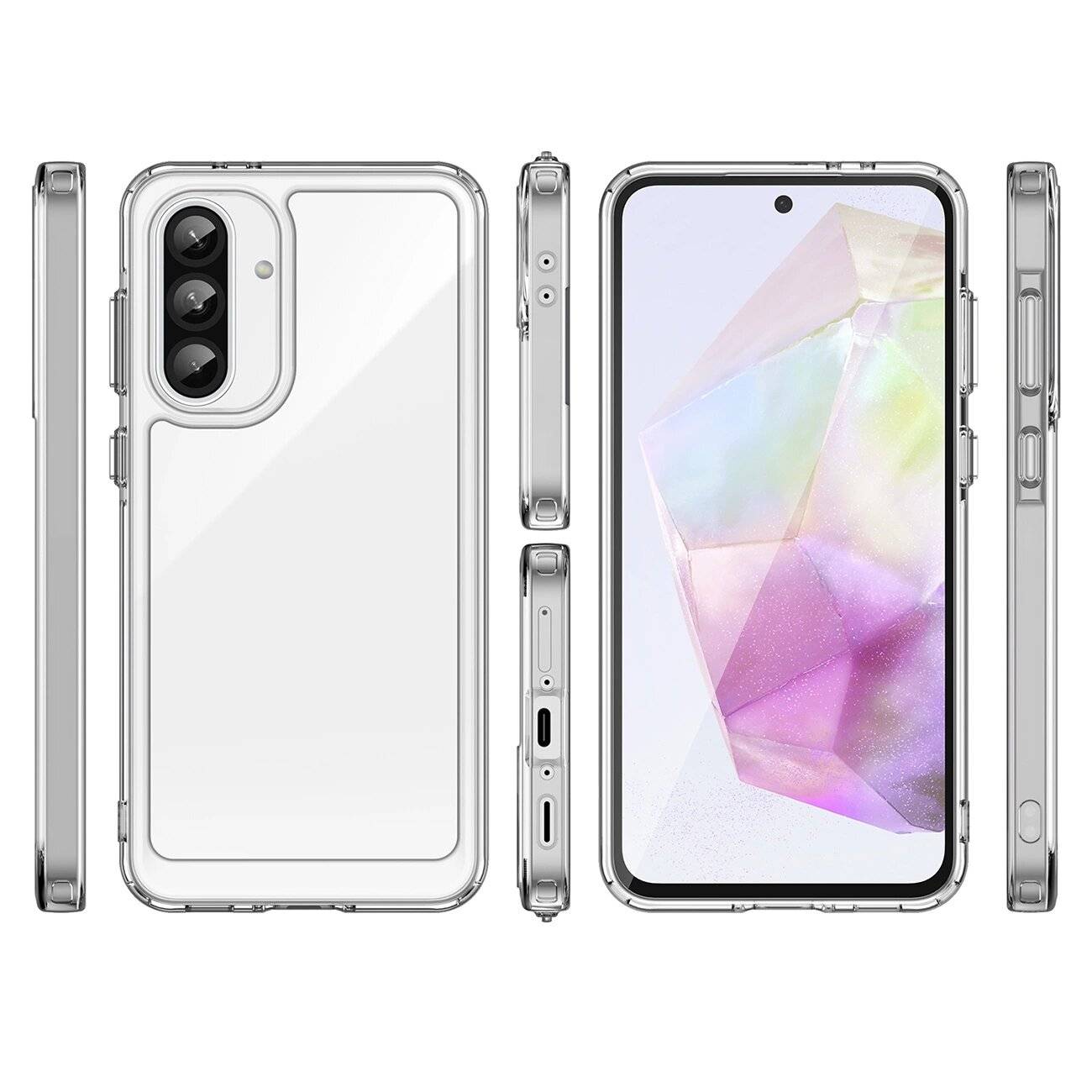 Outer Space Hülle Samsung Galaxy A56 Cover flexiblem Rahmen - Transparent