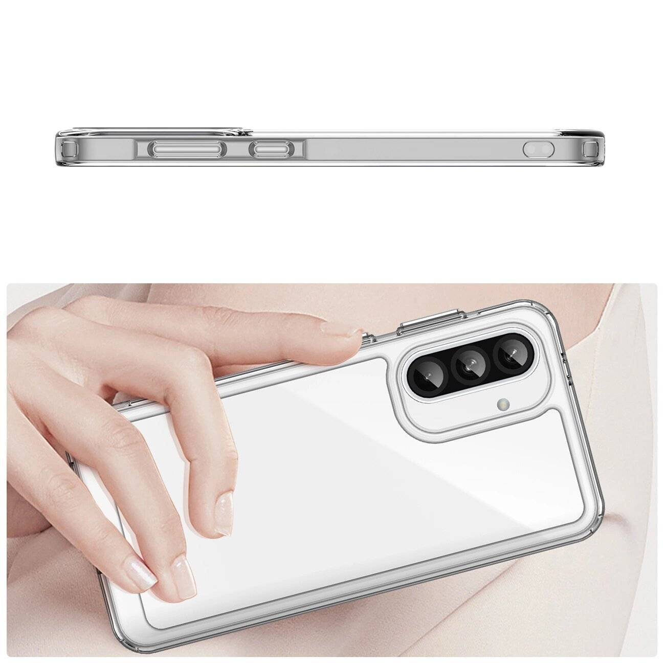 Outer Space Hülle Samsung Galaxy A56 Cover flexiblem Rahmen - Transparent