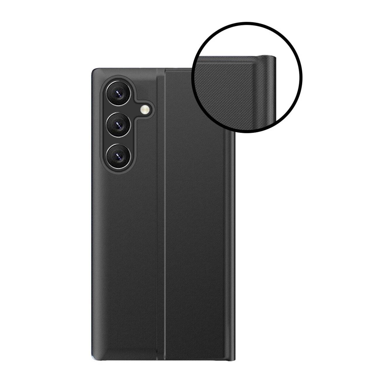 Neues Sleep Case Flip Cover Standfunktion Samsung Galaxy A26 - Schwarz