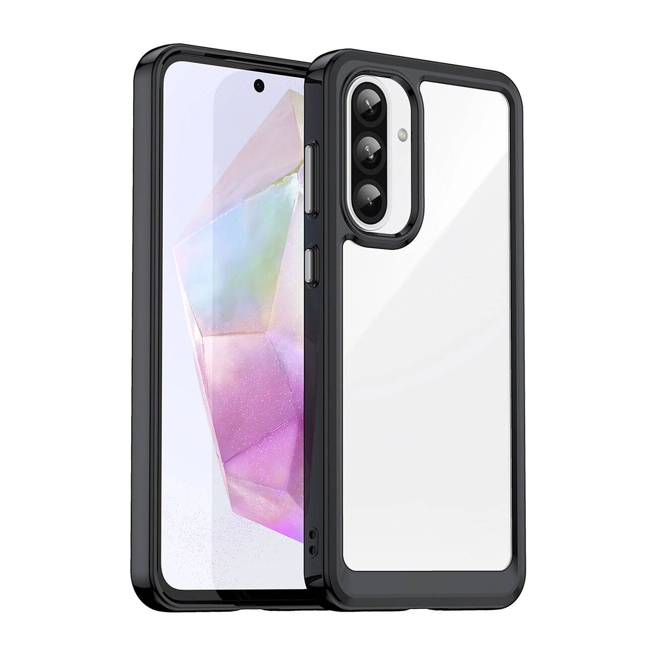 Outer Space Hülle Samsung Galaxy A26 Cover Flexiblem Rahmen - Schwarz