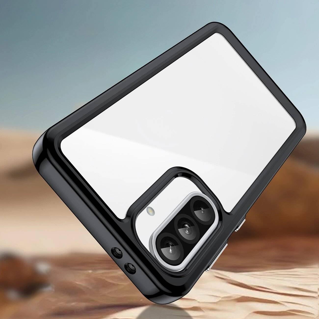 Outer Space Hülle Samsung Galaxy A26 Cover Flexiblem Rahmen - Schwarz