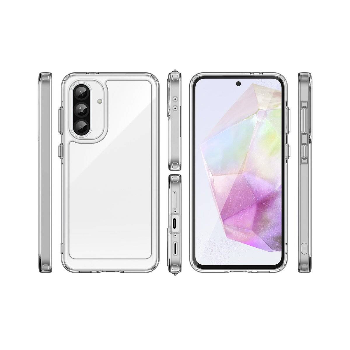 Outer Space Hülle Samsung Galaxy A26 Cover flexiblem Rahmen - Transparent
