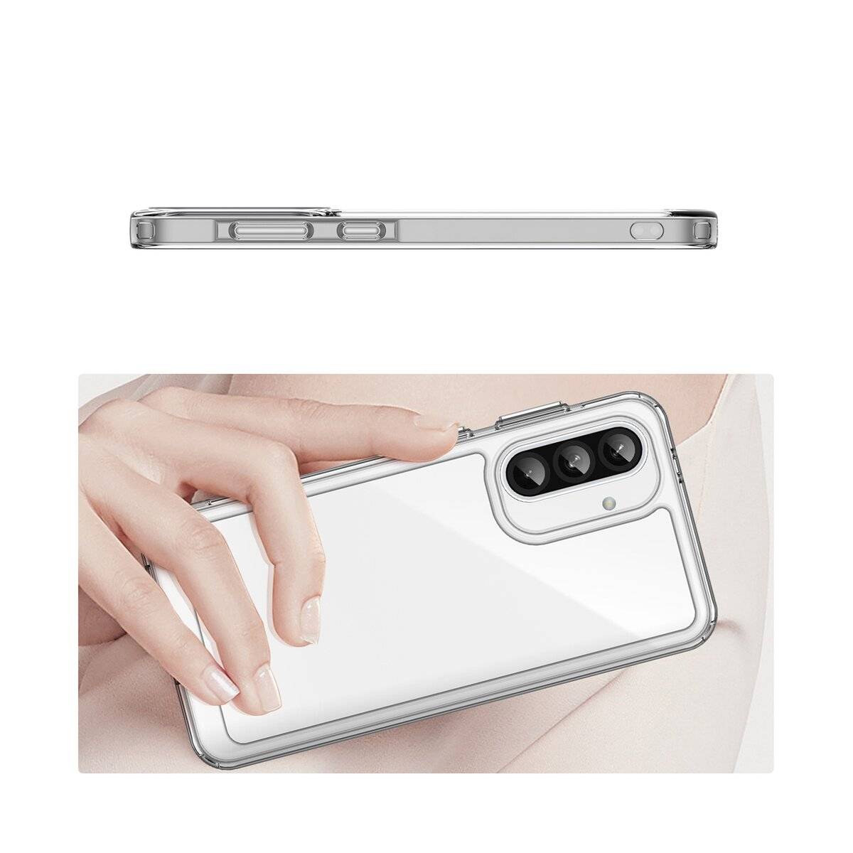 Outer Space Hülle Samsung Galaxy A26 Cover flexiblem Rahmen - Transparent