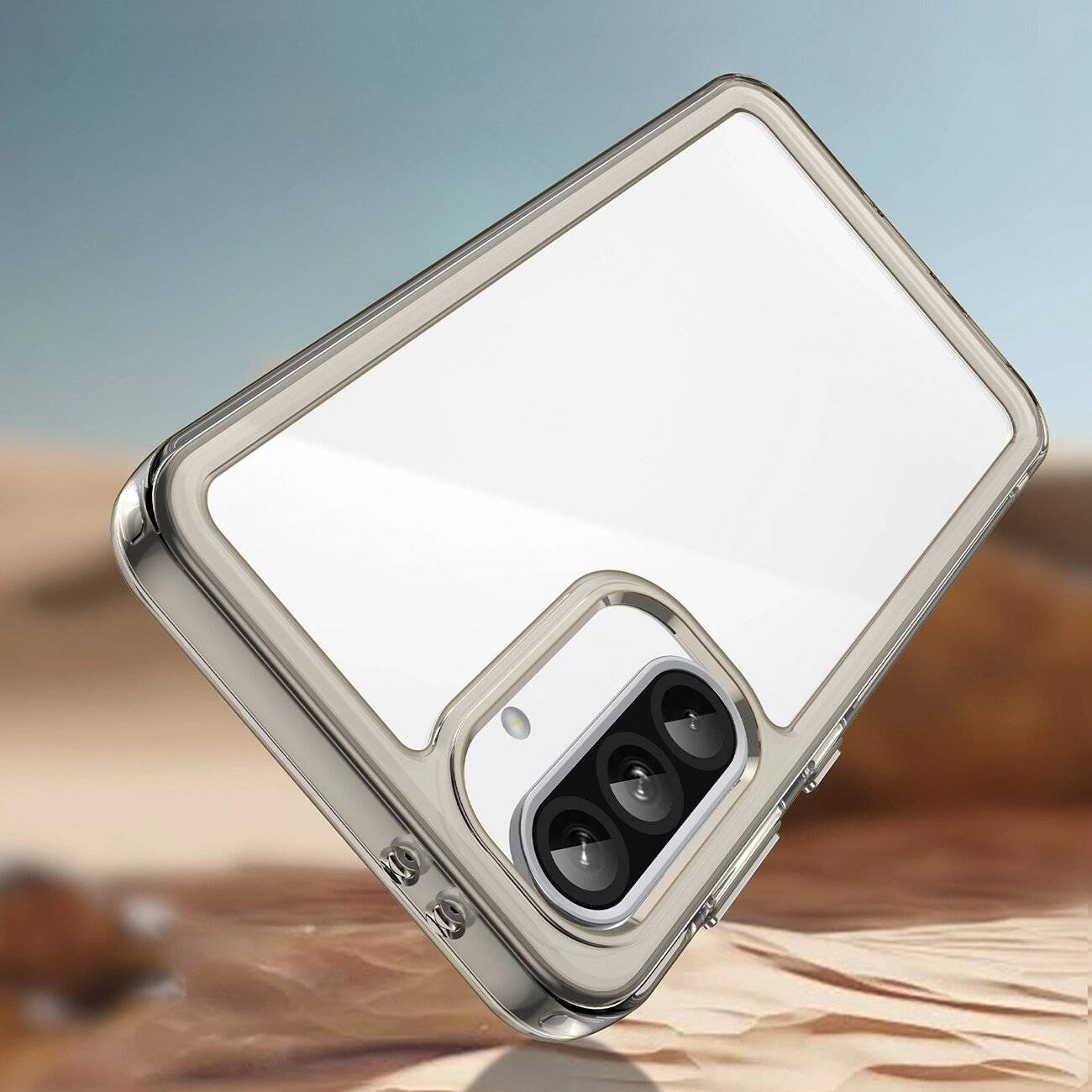 Outer Space Case Samsung Galaxy A26 Cover flexiblem Rahmen - Halbtransparent, Schwarz