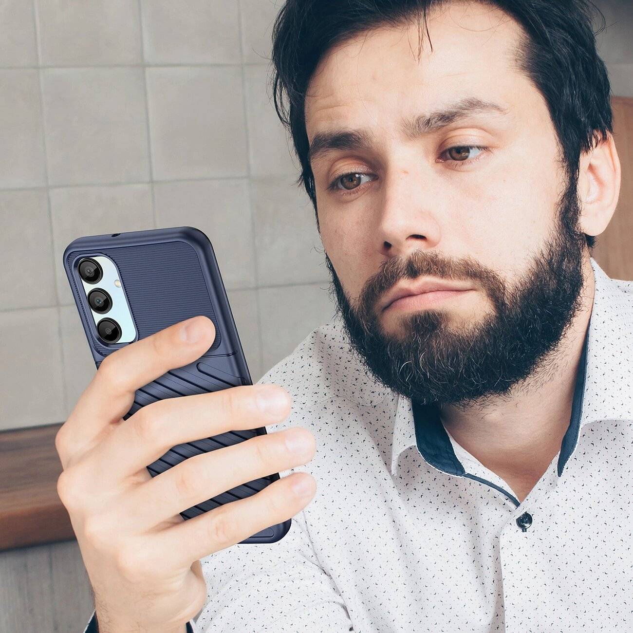 Thunder Case Samsung Galaxy A26 Silikon Panzerhülle - Blau