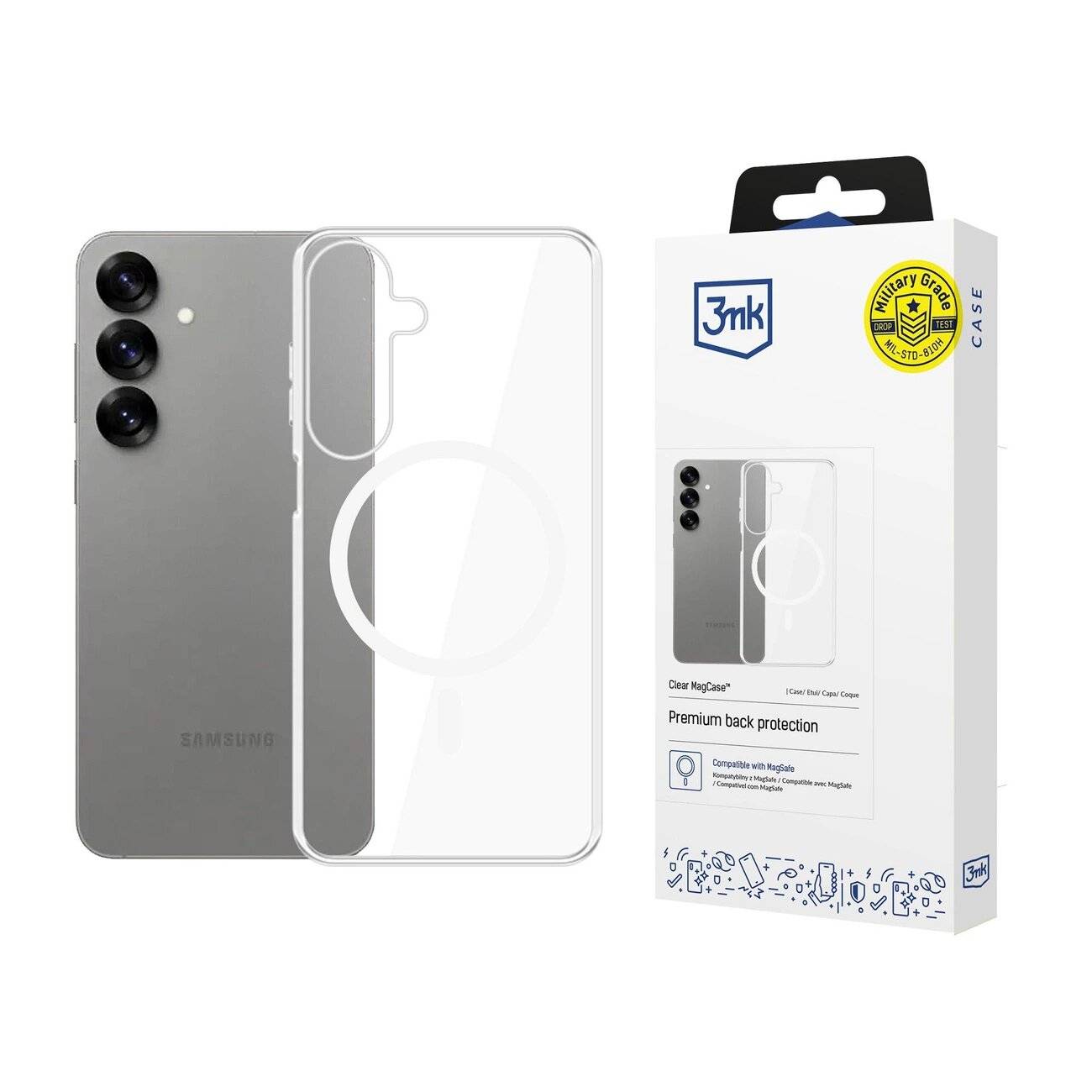 3mk Clear MagCase Hülle Samsung Galaxy S25+ –