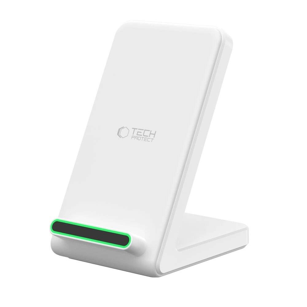 Tech-Protect QI15W-A40 Kabelloses Ladegerät - Weiß