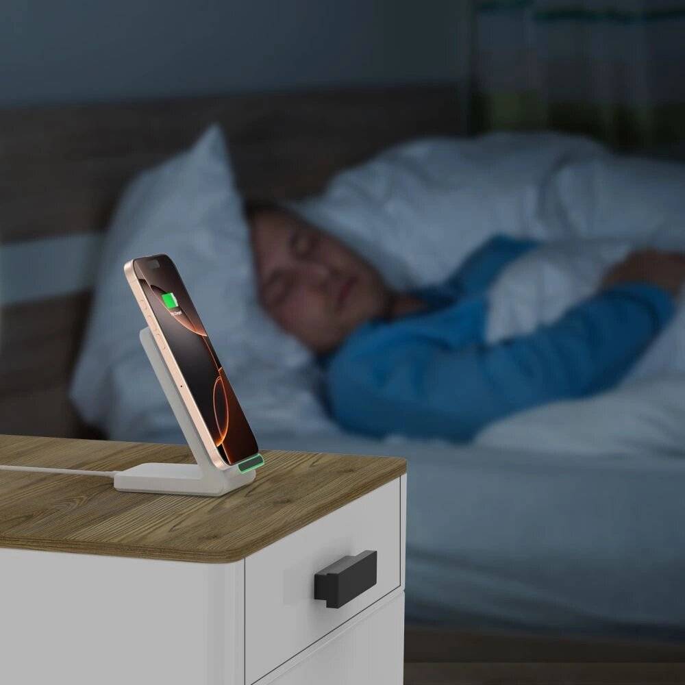Tech-Protect QI15W-A40 Kabelloses Ladegerät - Weiß