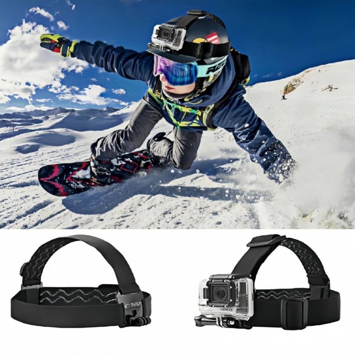 Tech-Protect GA100 Kopfhalterung für GoPro / DJI Schwarz