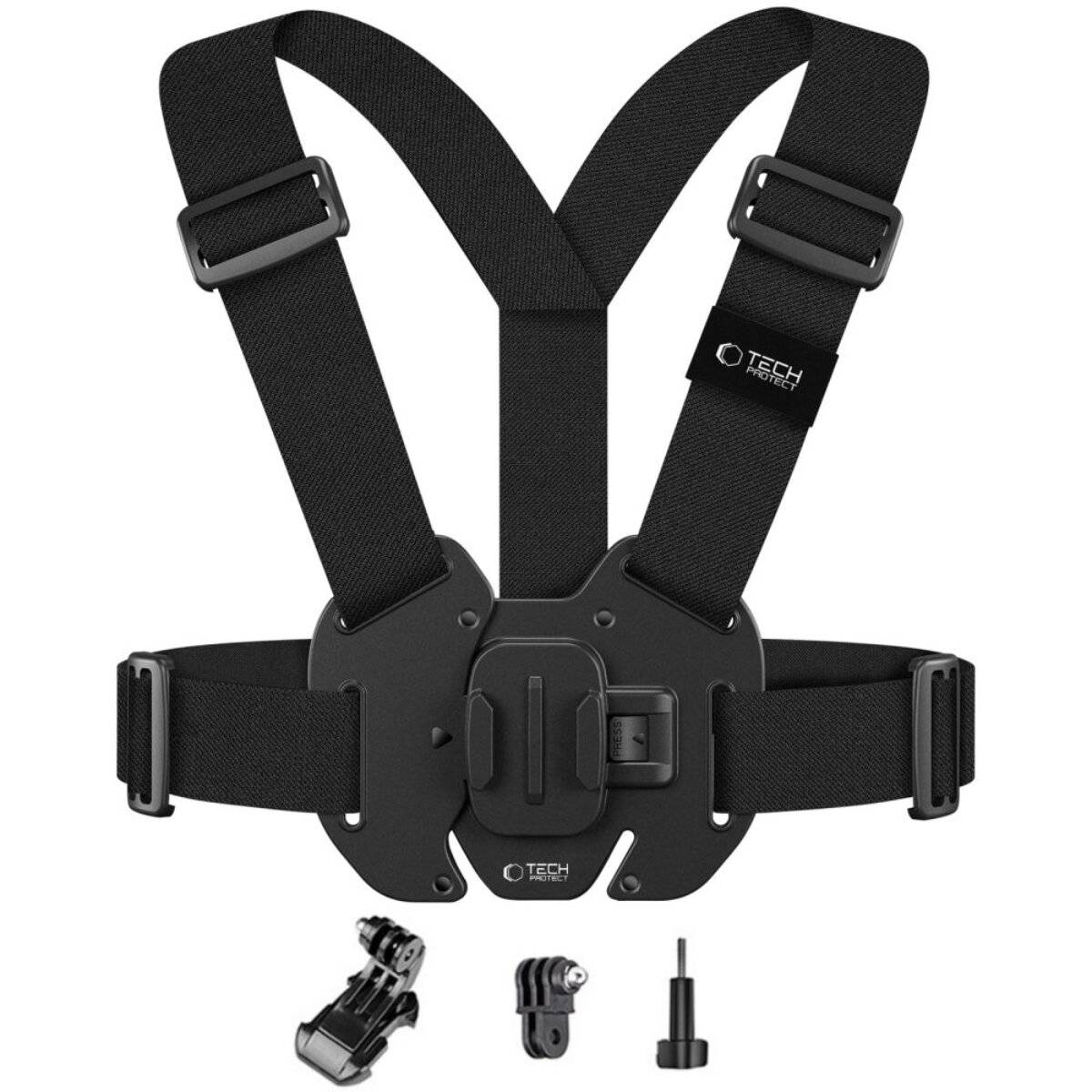 Tech-Protect GA100 Brusthalterung GoPro / DJI - Schwarz