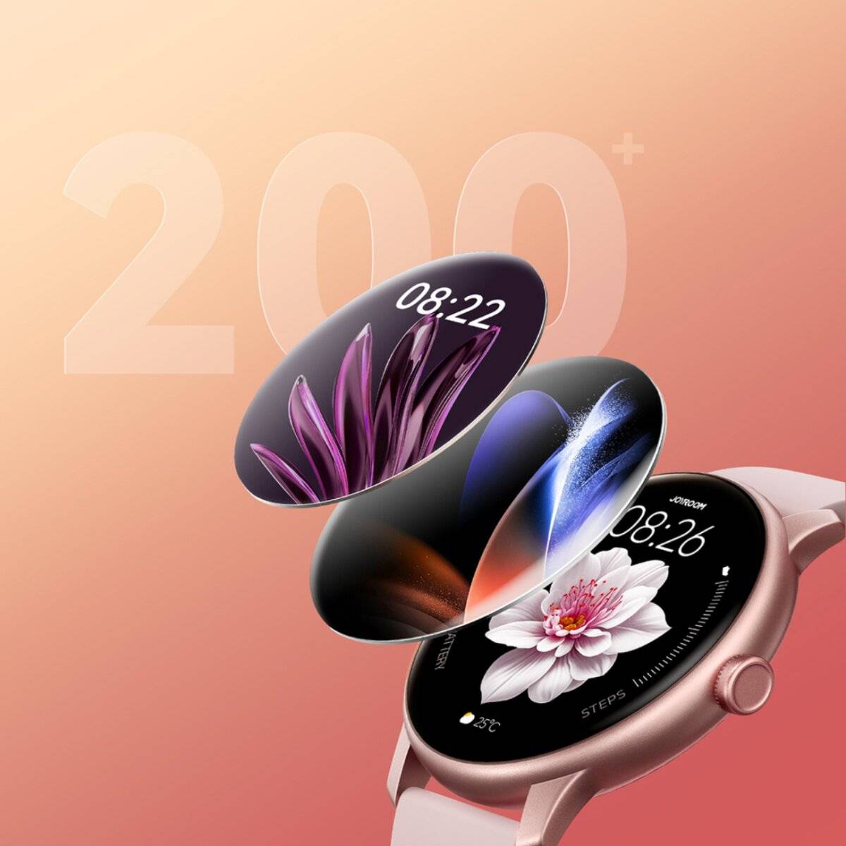 Joyroom JR-FC1 Classic Series Smartwatch mit Anruffunktion IP68 Rosa