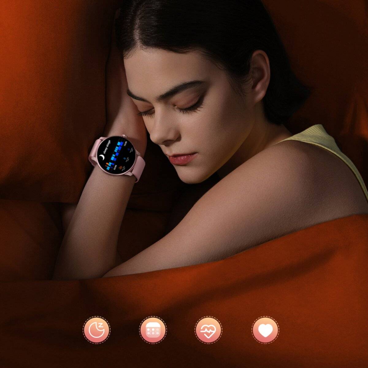 Joyroom JR-FC1 Classic Series Smartwatch mit Anruffunktion IP68 Rosa