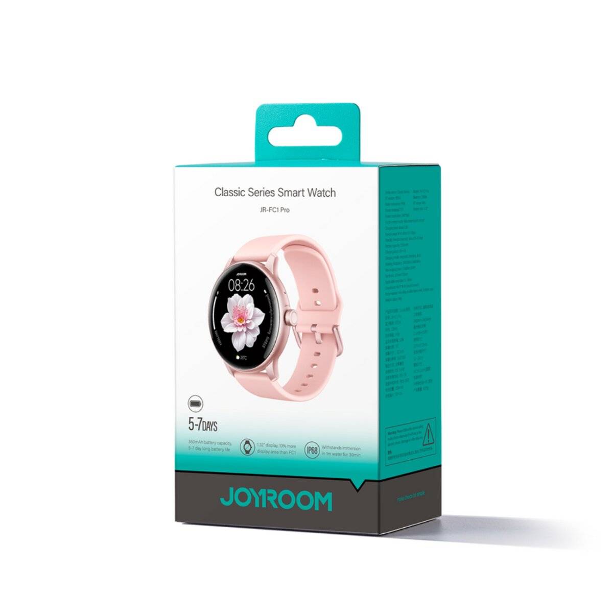 Joyroom Classis Series JR-FC1 Smartwatch Anrufbeantworterfunktion / IP68-Schutz - Pink