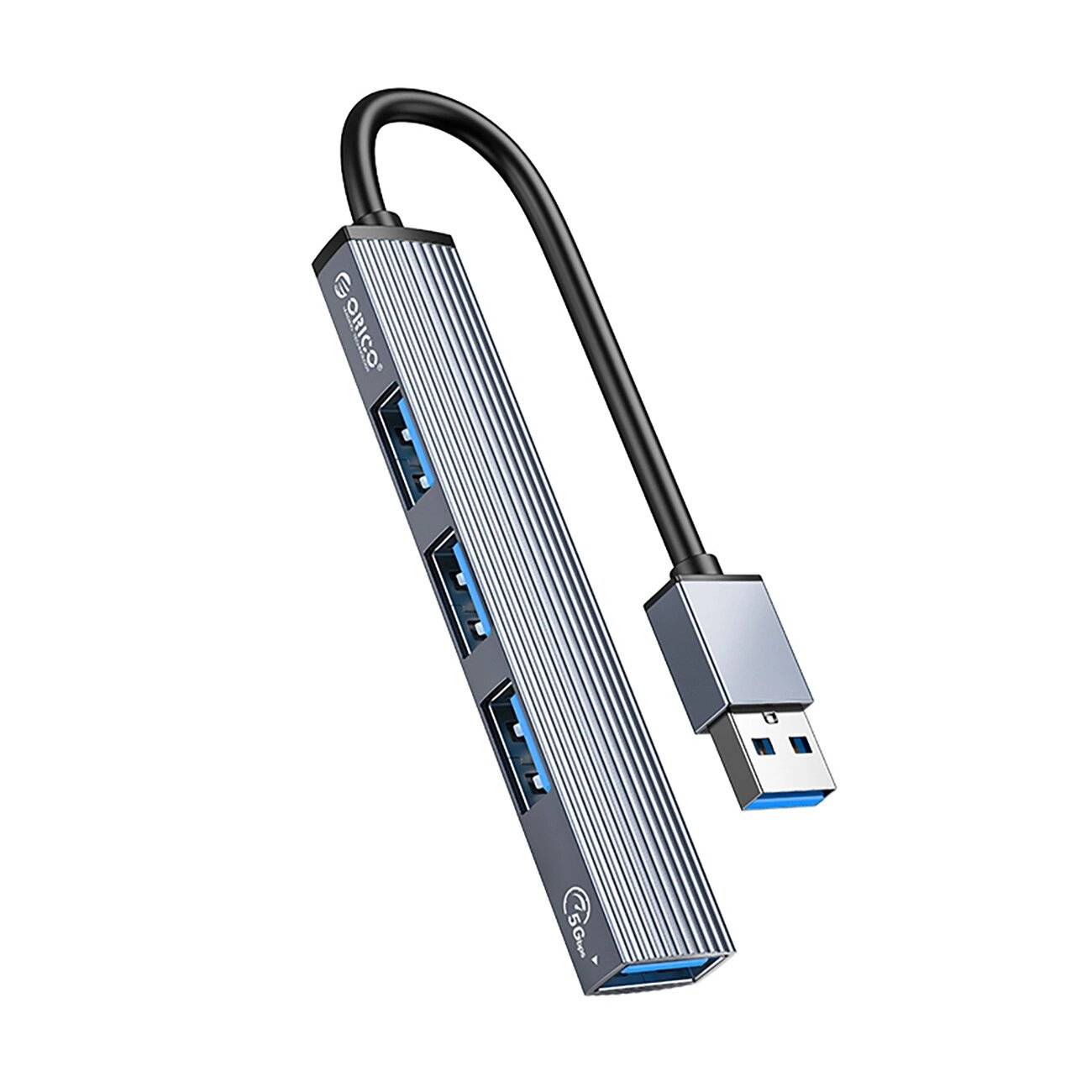 Orico AH-A13 USB-A Hub Dockingstation 1x 3.0 + 3x 2.0 - Grau