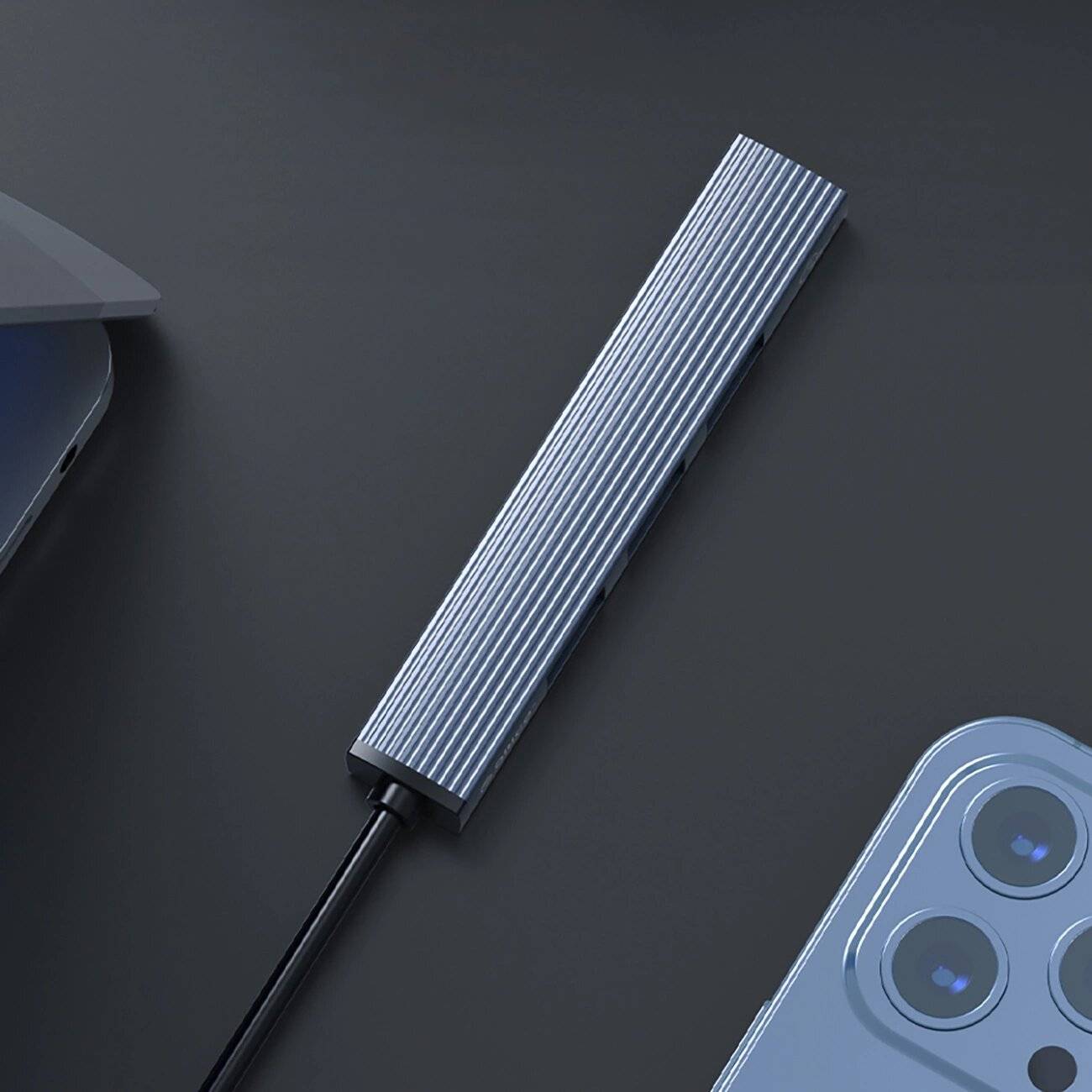 Orico AH-A13 USB-A Hub Dockingstation 1x 3.0 + 3x 2.0 - Grau