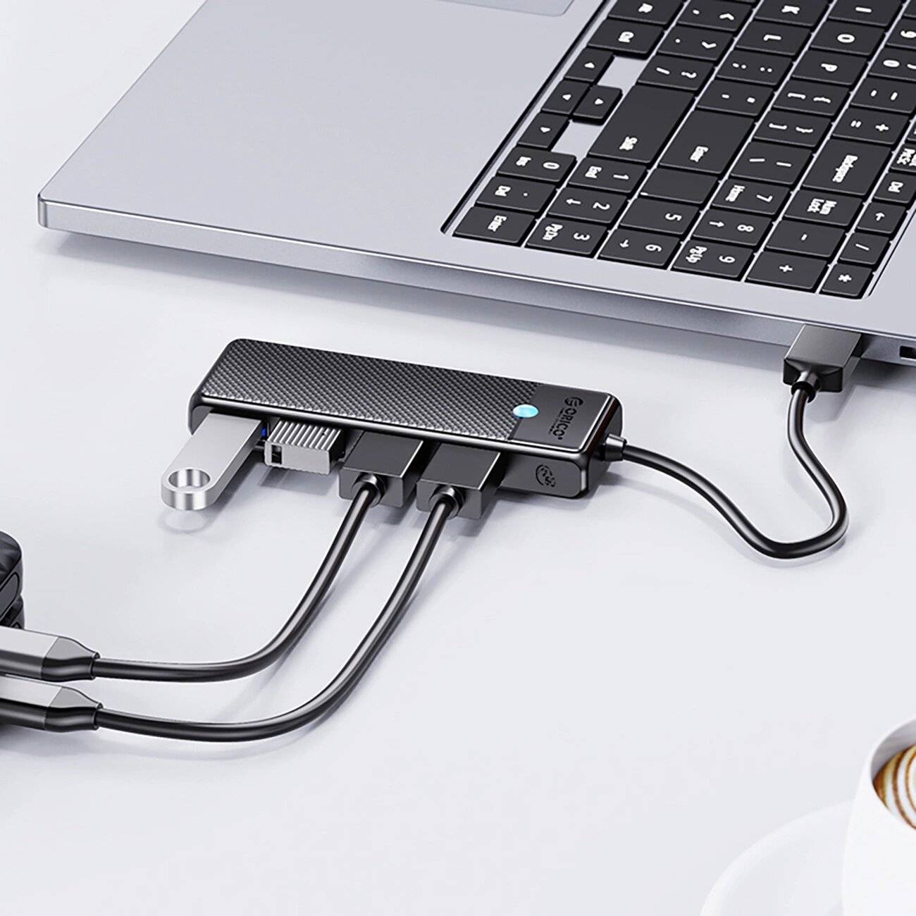 Orico PAPW4A-C3 USB-A Hub Dockingstation 4x 3.0 - Schwarz