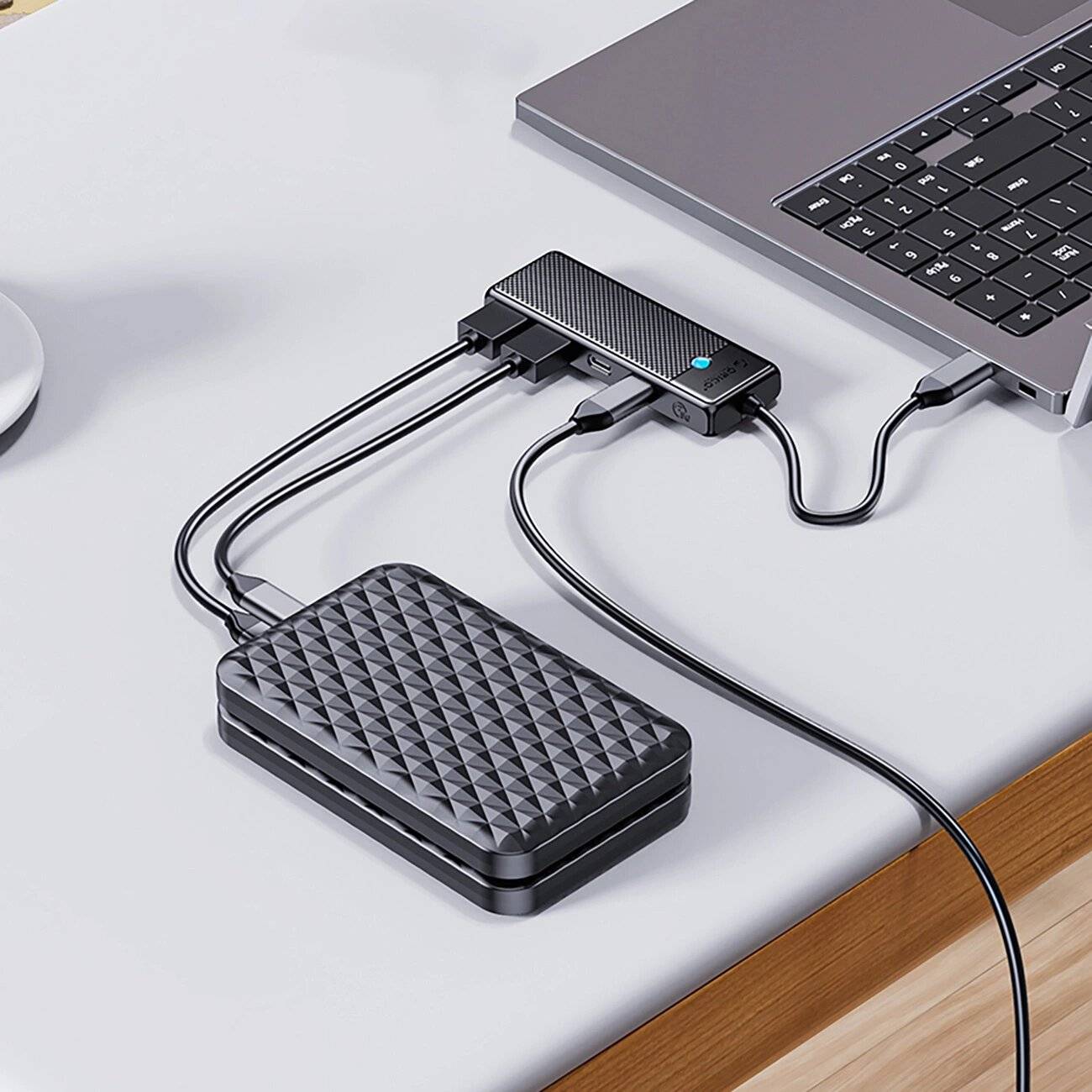 Orico PAPW4A-C3 USB-A Hub Dockingstation 4x 3.0 - Schwarz