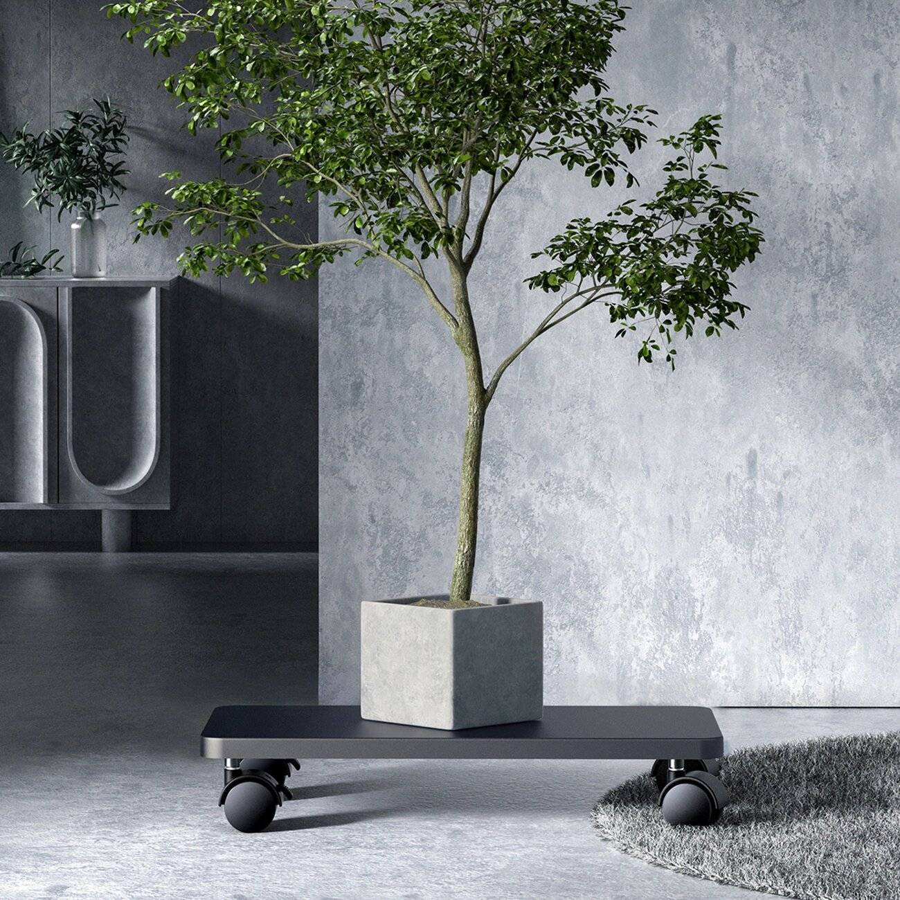 Orico CPB6 Computerständer Rädern, Schwarz