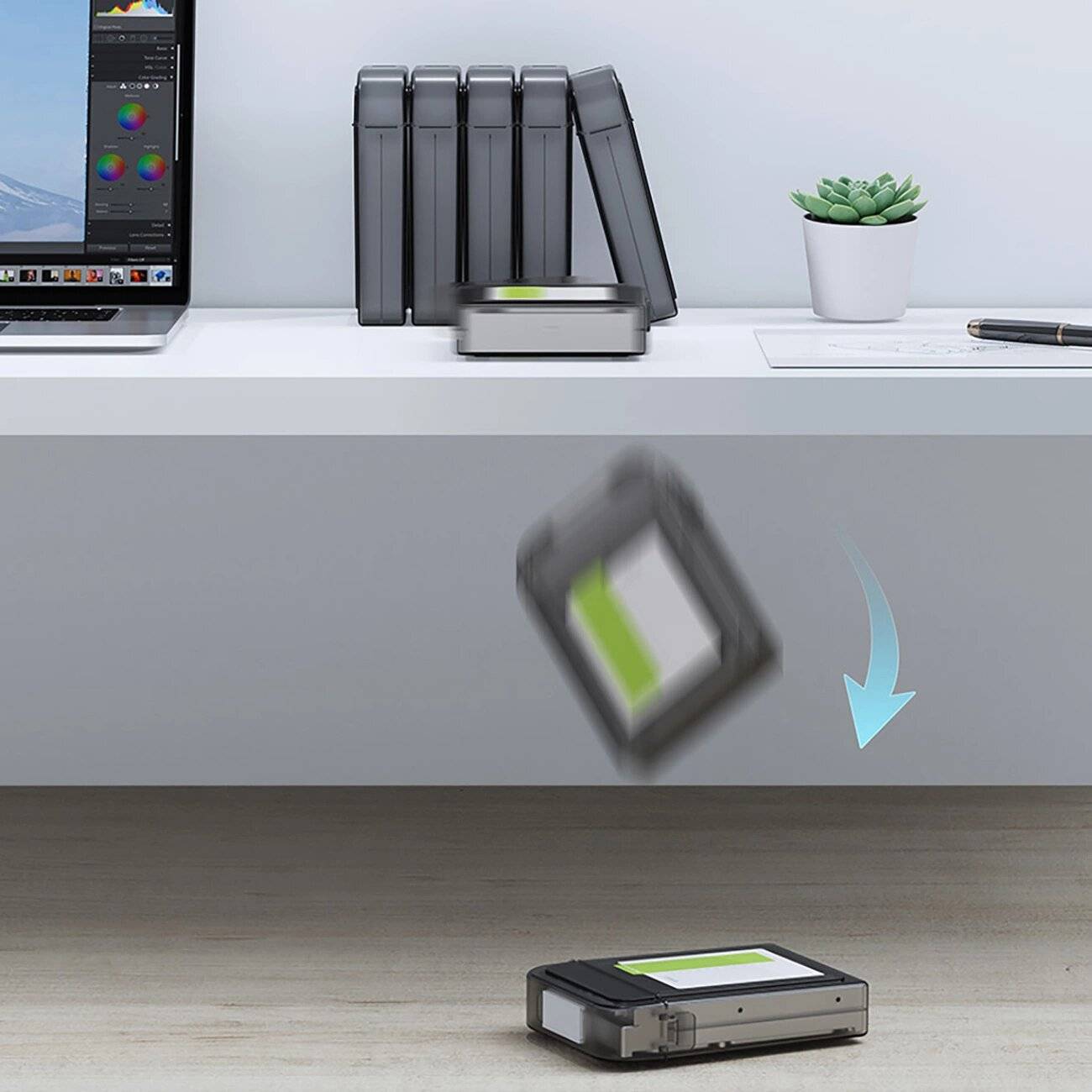 Orico PPH-25 Schutzhülle 2,5″ Diskbox - halbtransparent, grau