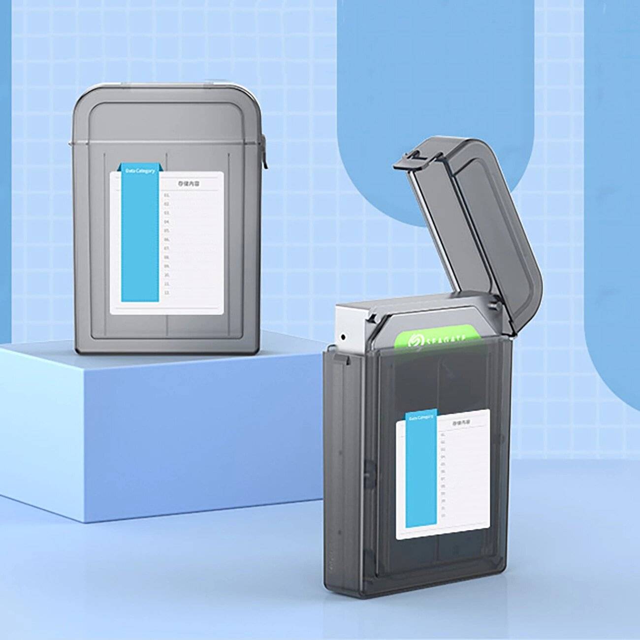 Orico PPH-25 Schutzhülle 2,5″ Diskbox - halbtransparent, grau