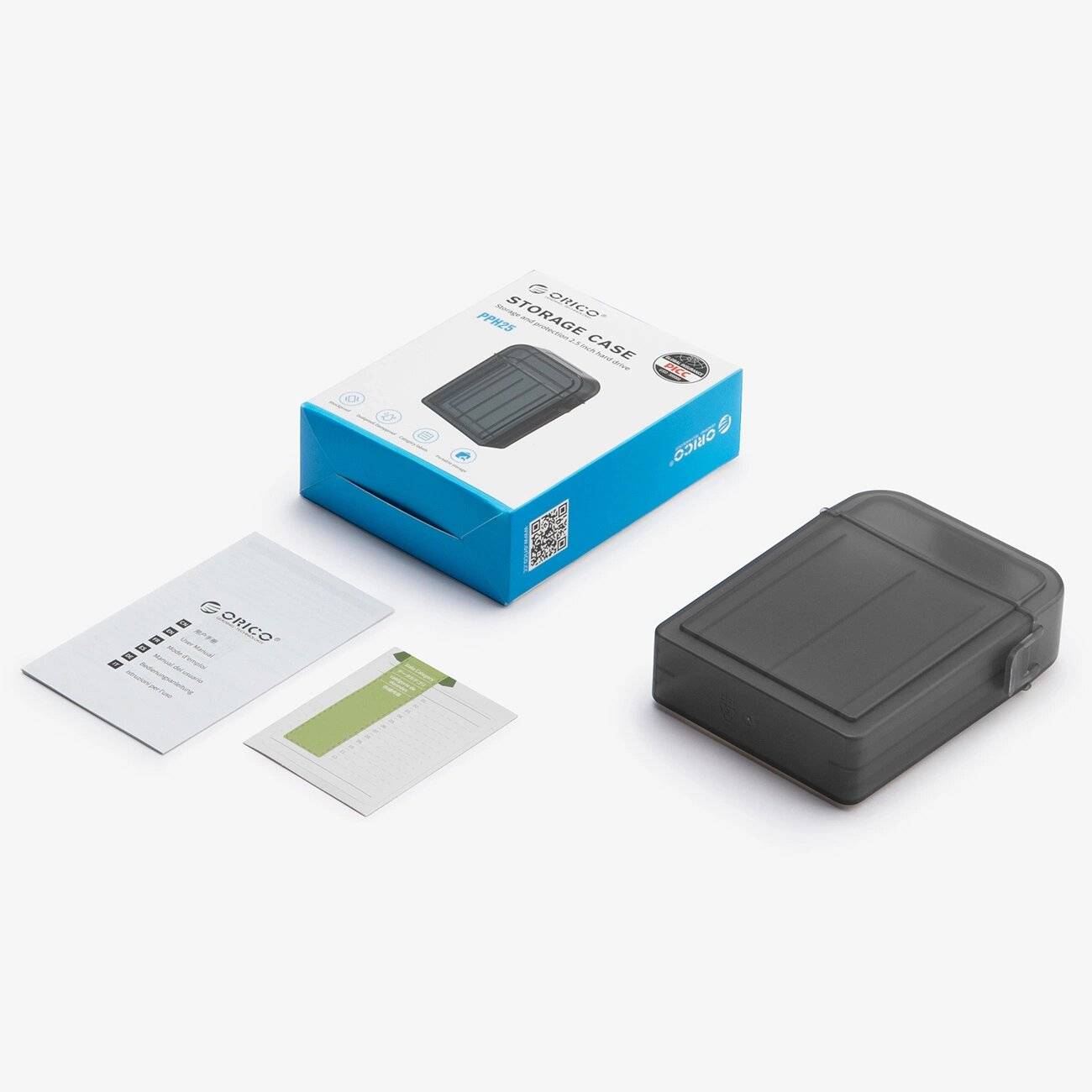 Orico PPH-25 Schutzhülle 2,5″ Diskbox - halbtransparent, grau